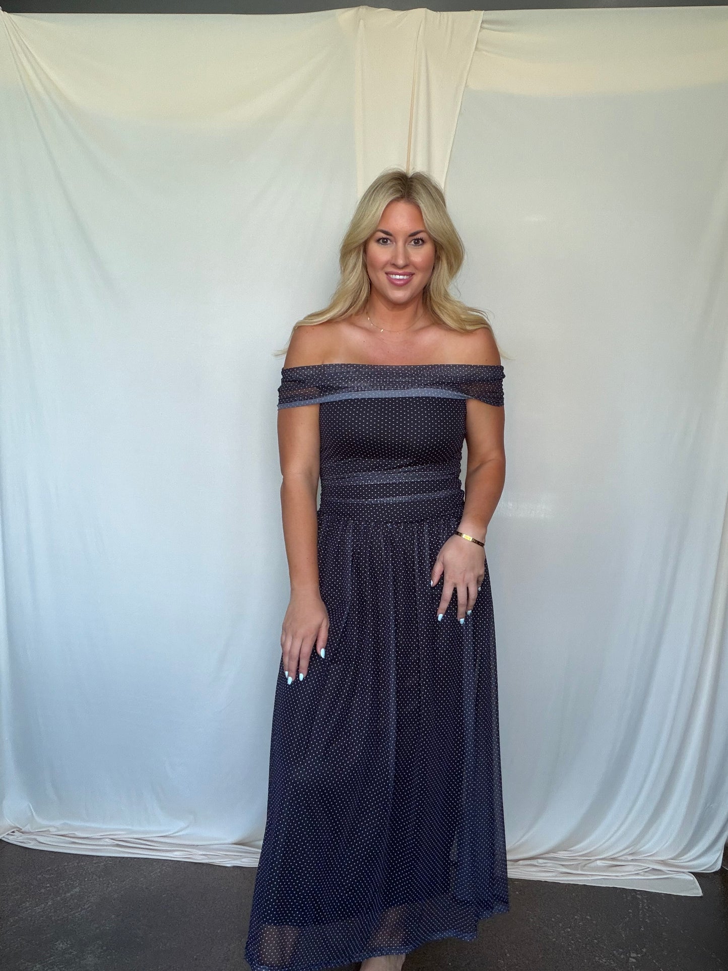 Ruby Polka Dot Dress