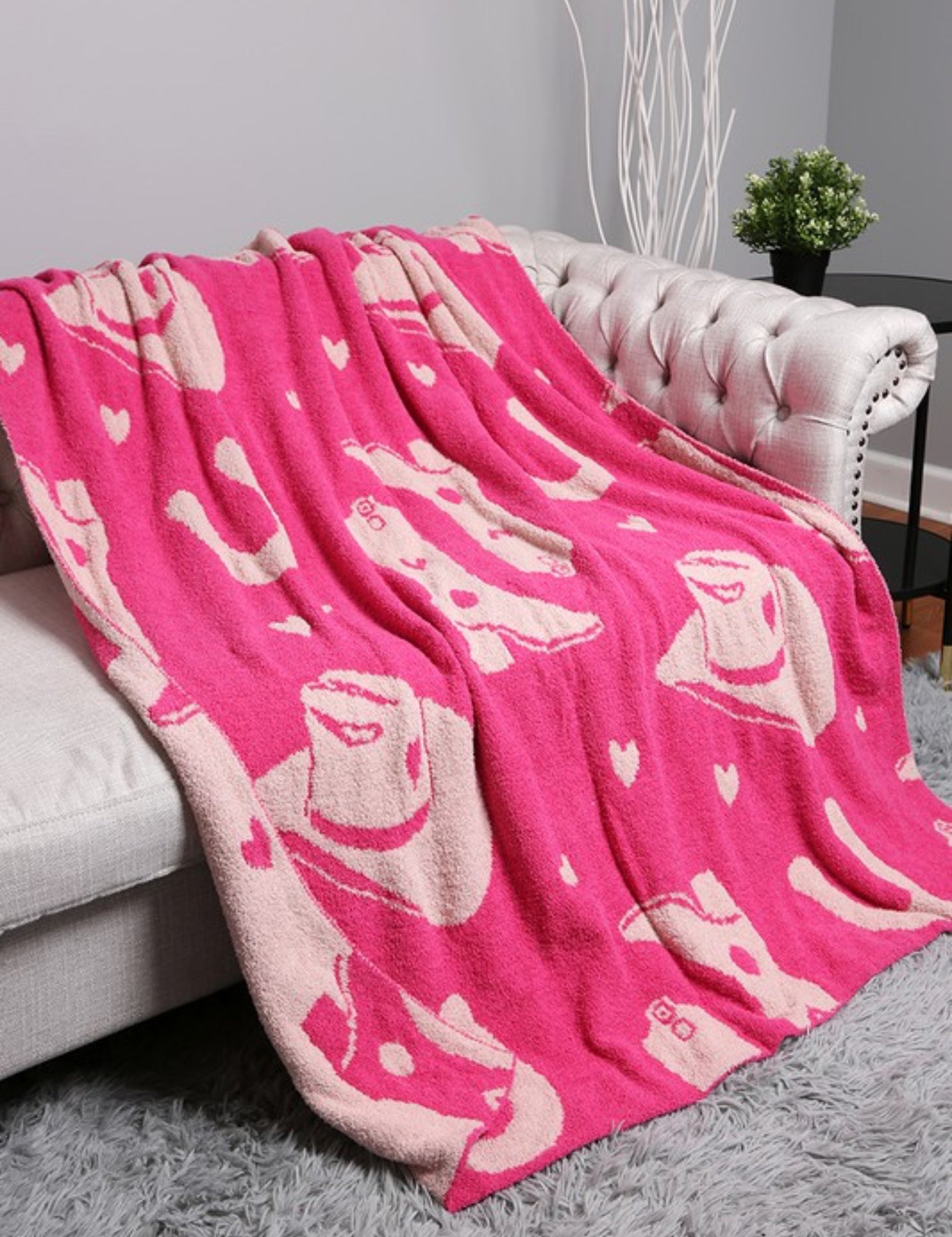 Cowboy Hats & Boots Blanket