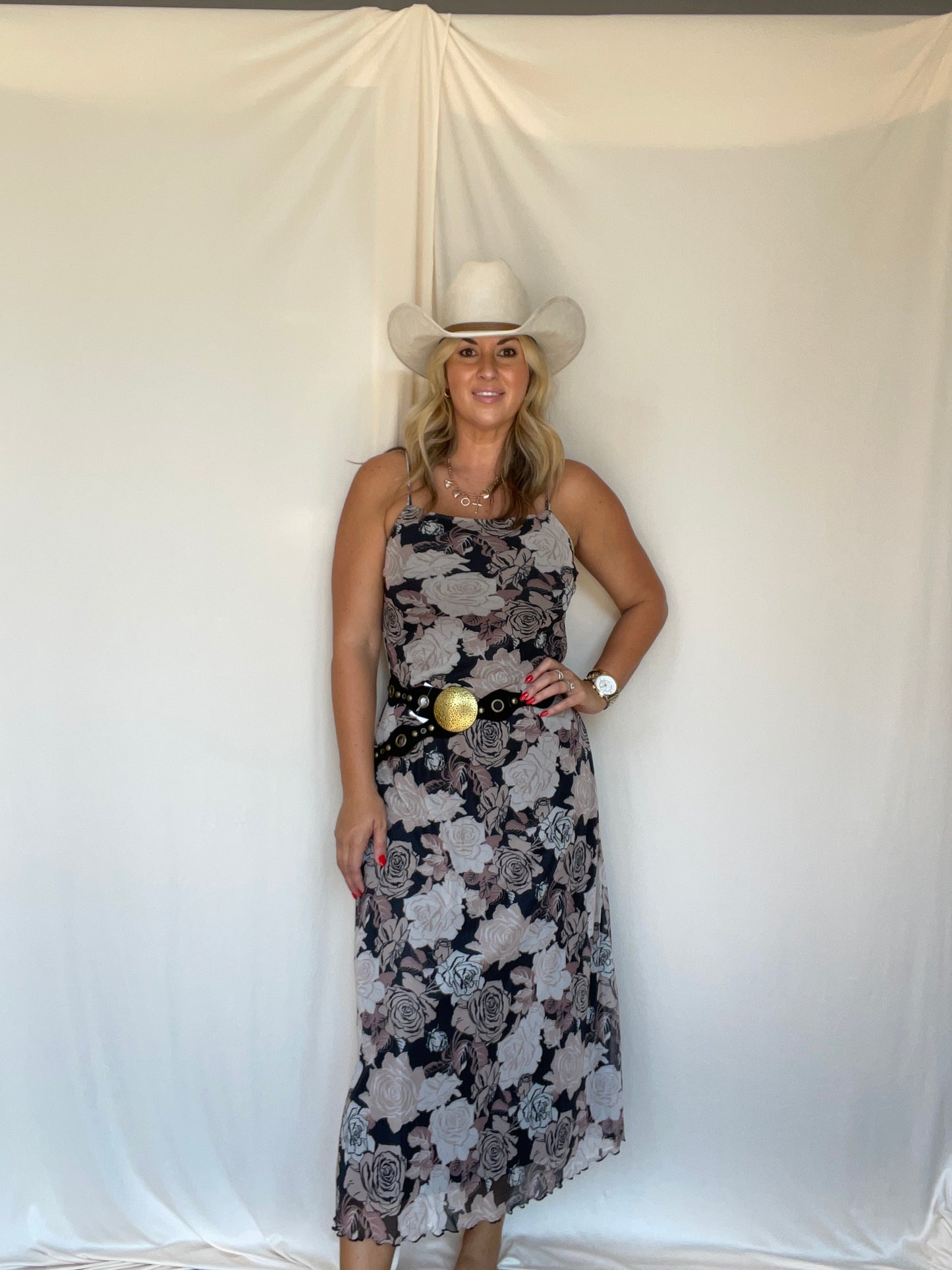 Asters Floral Dress