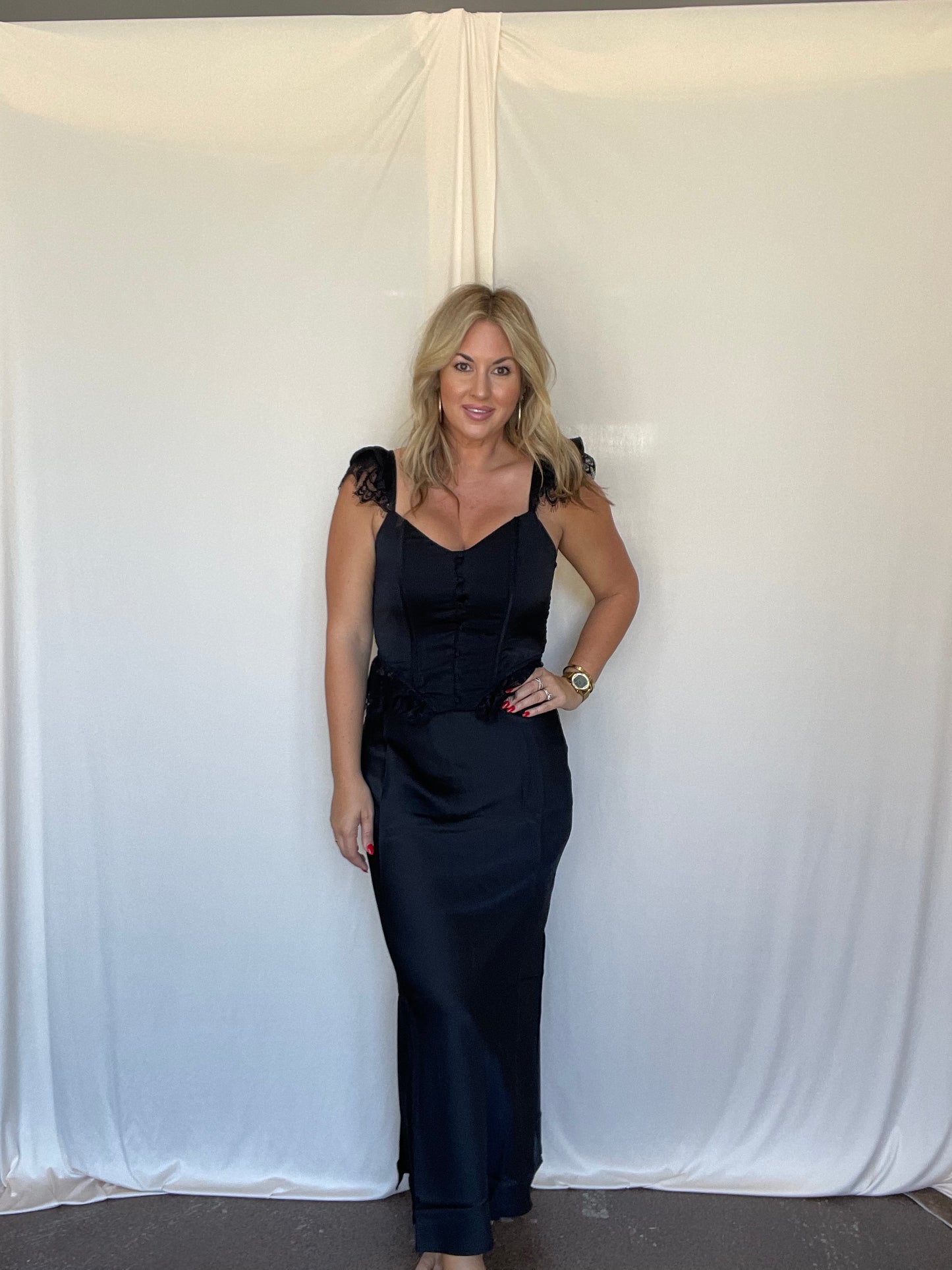 Sweet Satin Maxi Skirt