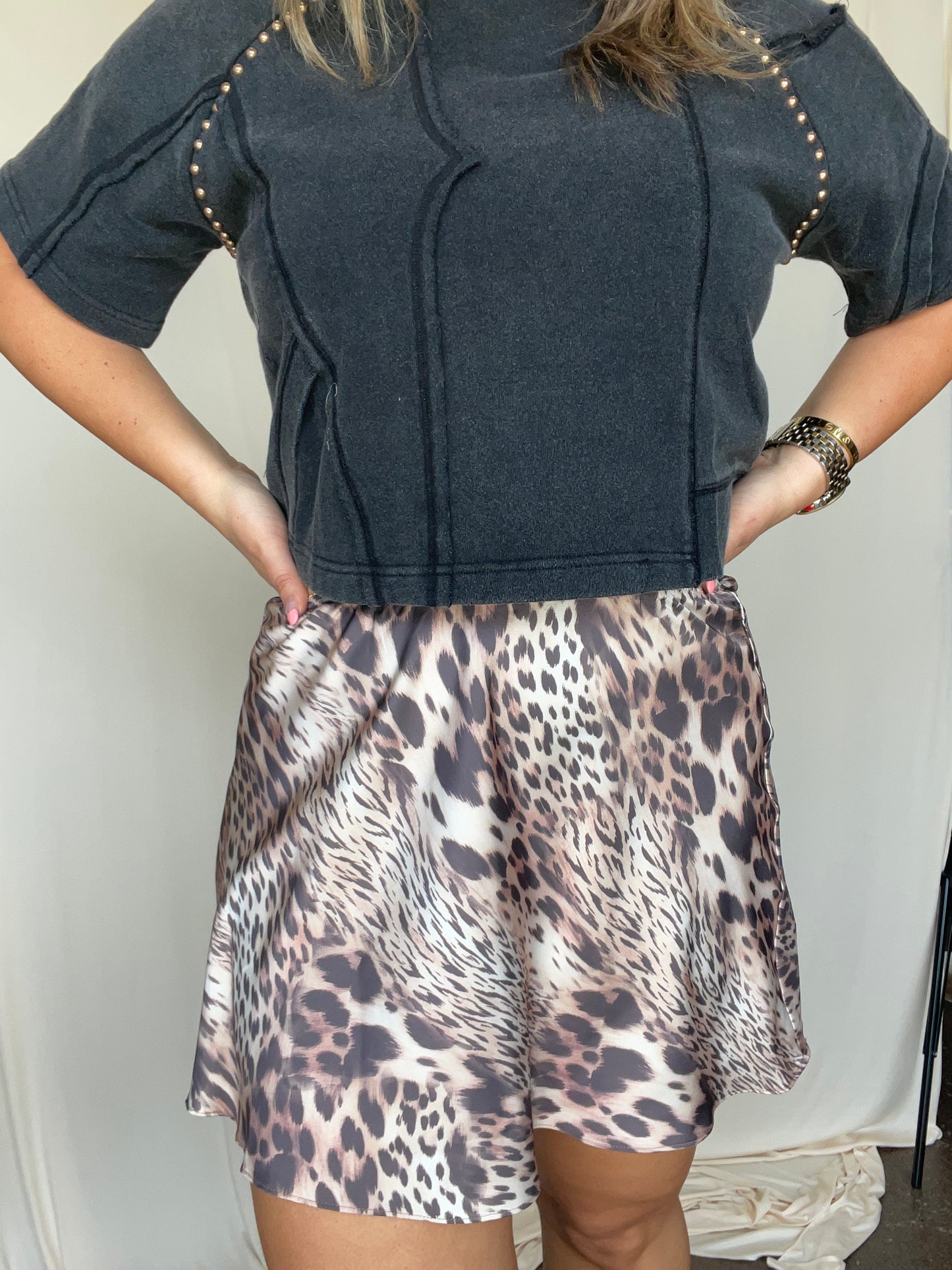 Maeve Leopard Skirt