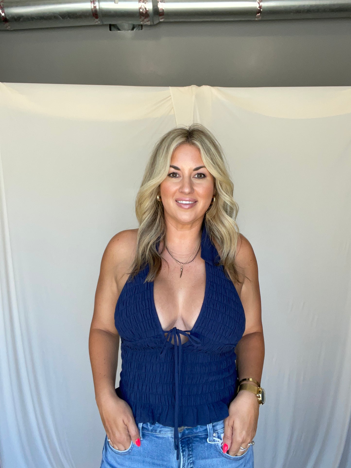 Tina Smocked Halter