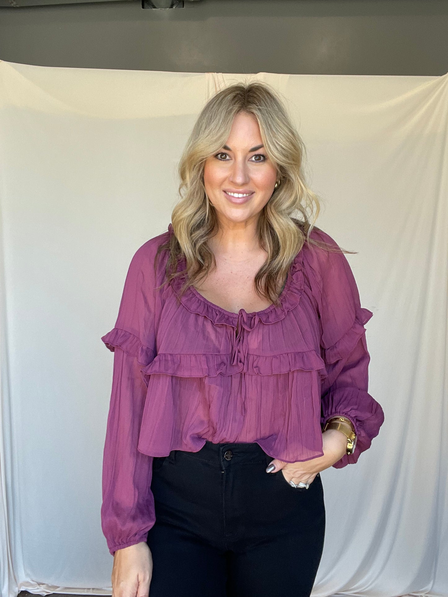 Aubergine Blouse