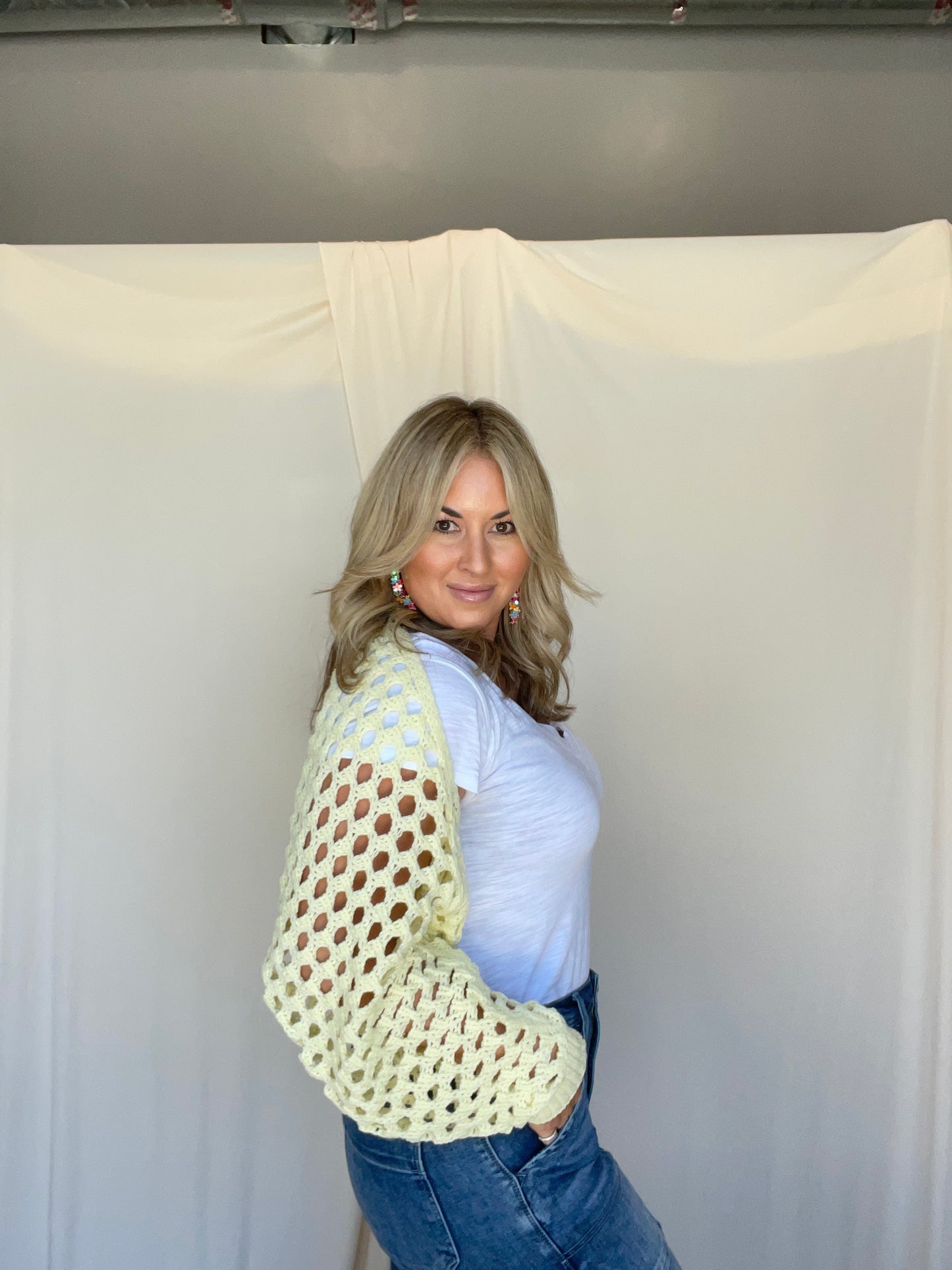 Sun-Kissed Knit Shrug