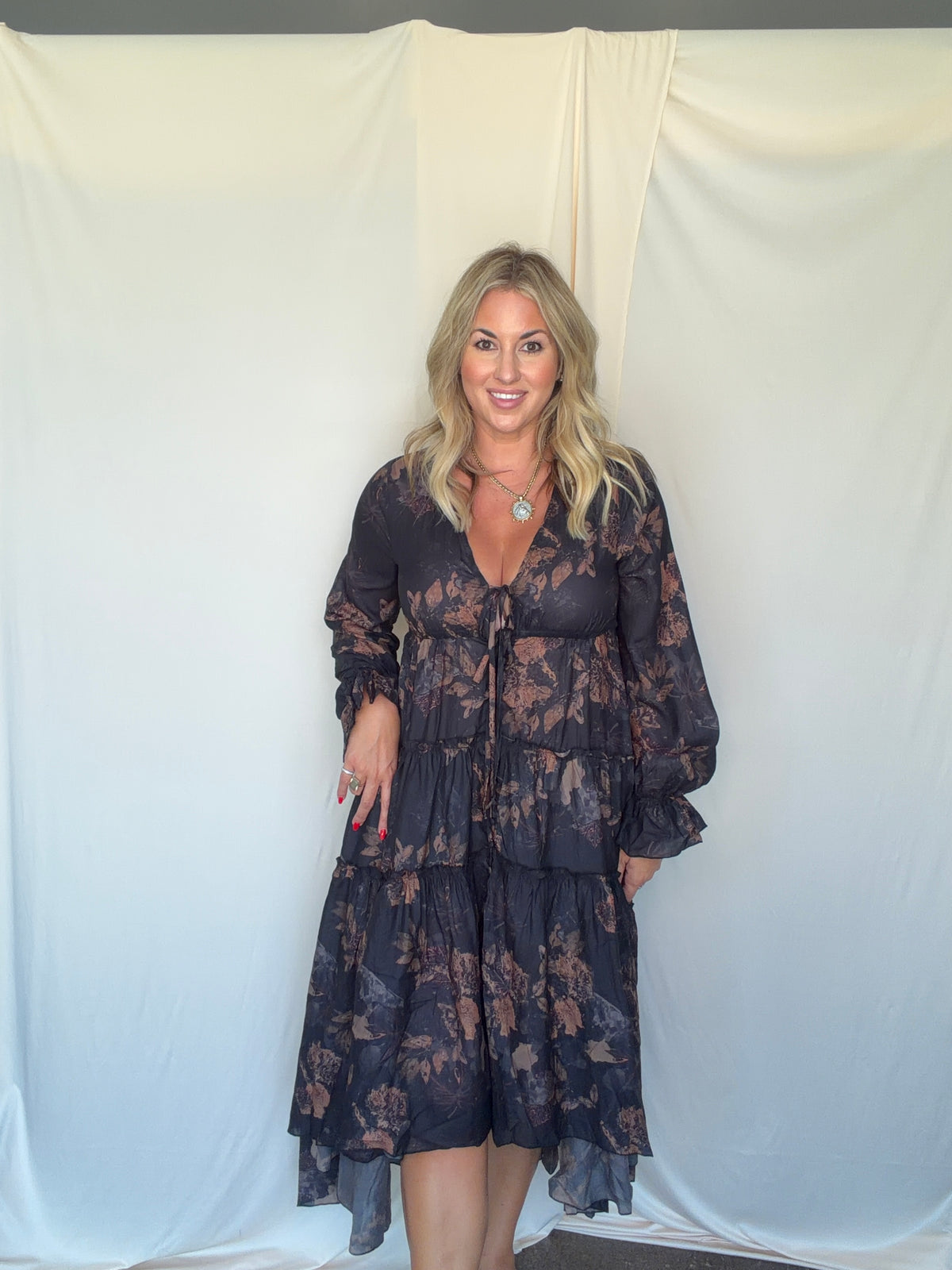 Goldie Floral Kimono Dress