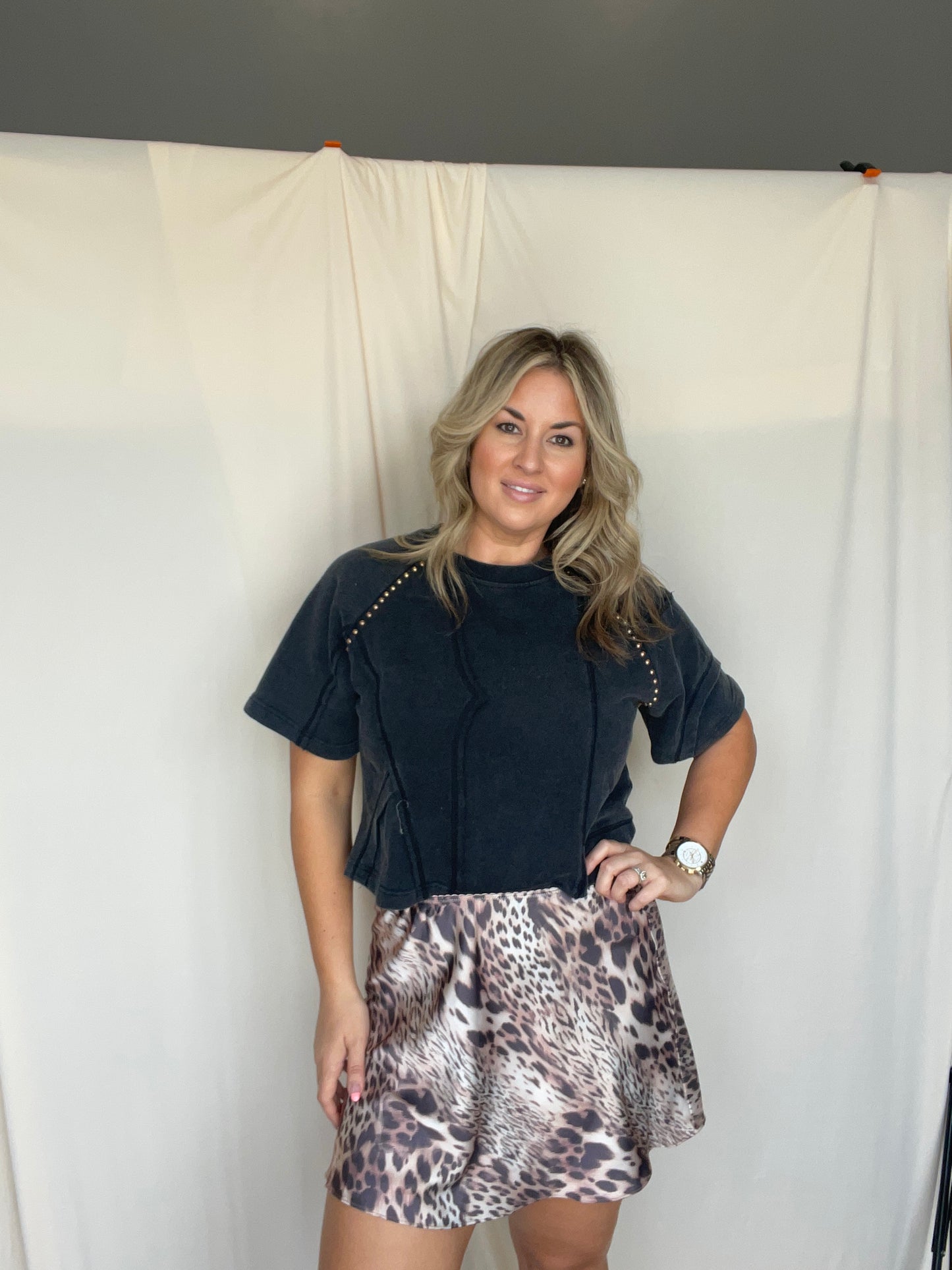 Maeve Leopard Skirt