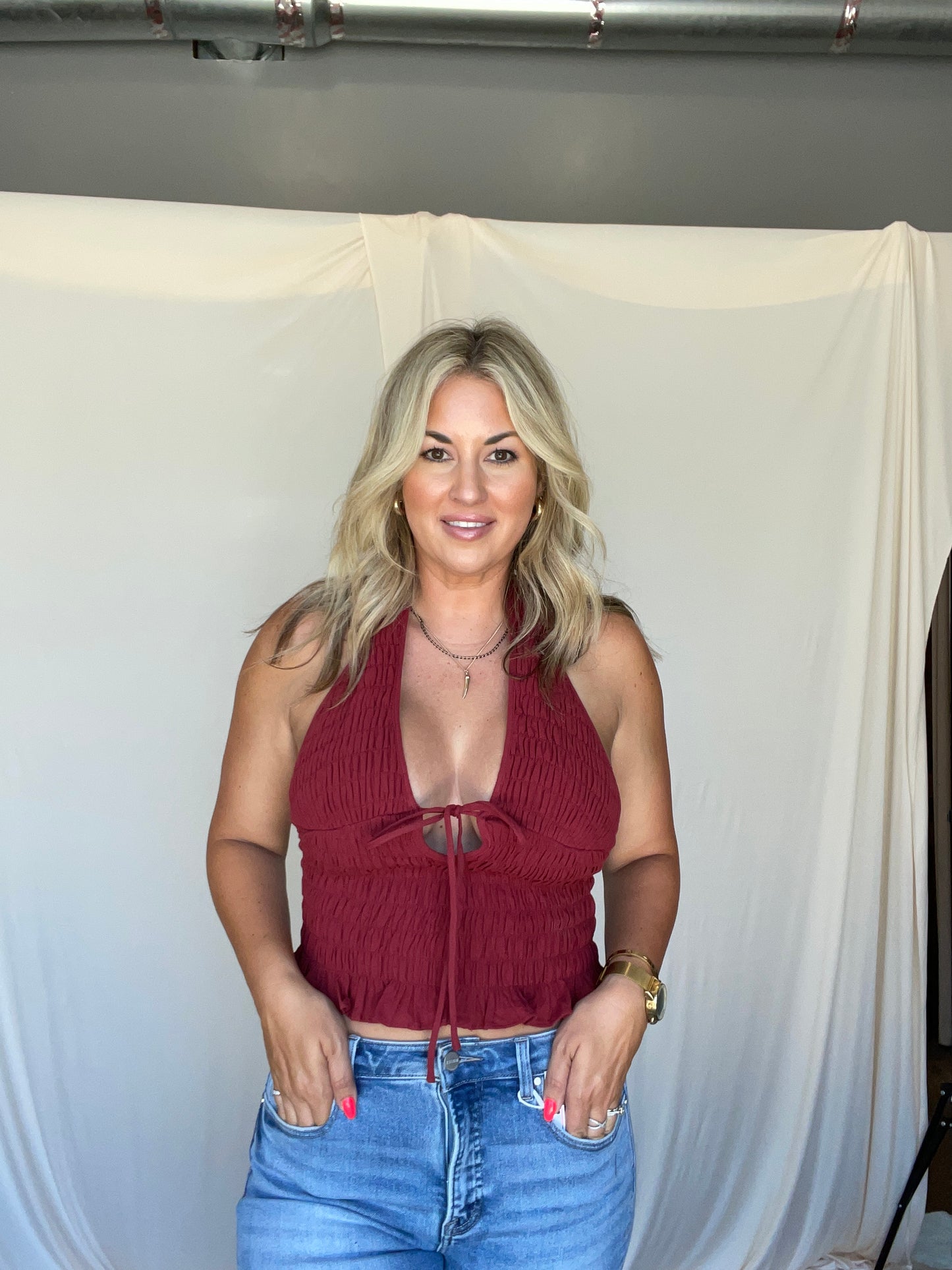Tina Smocked Halter