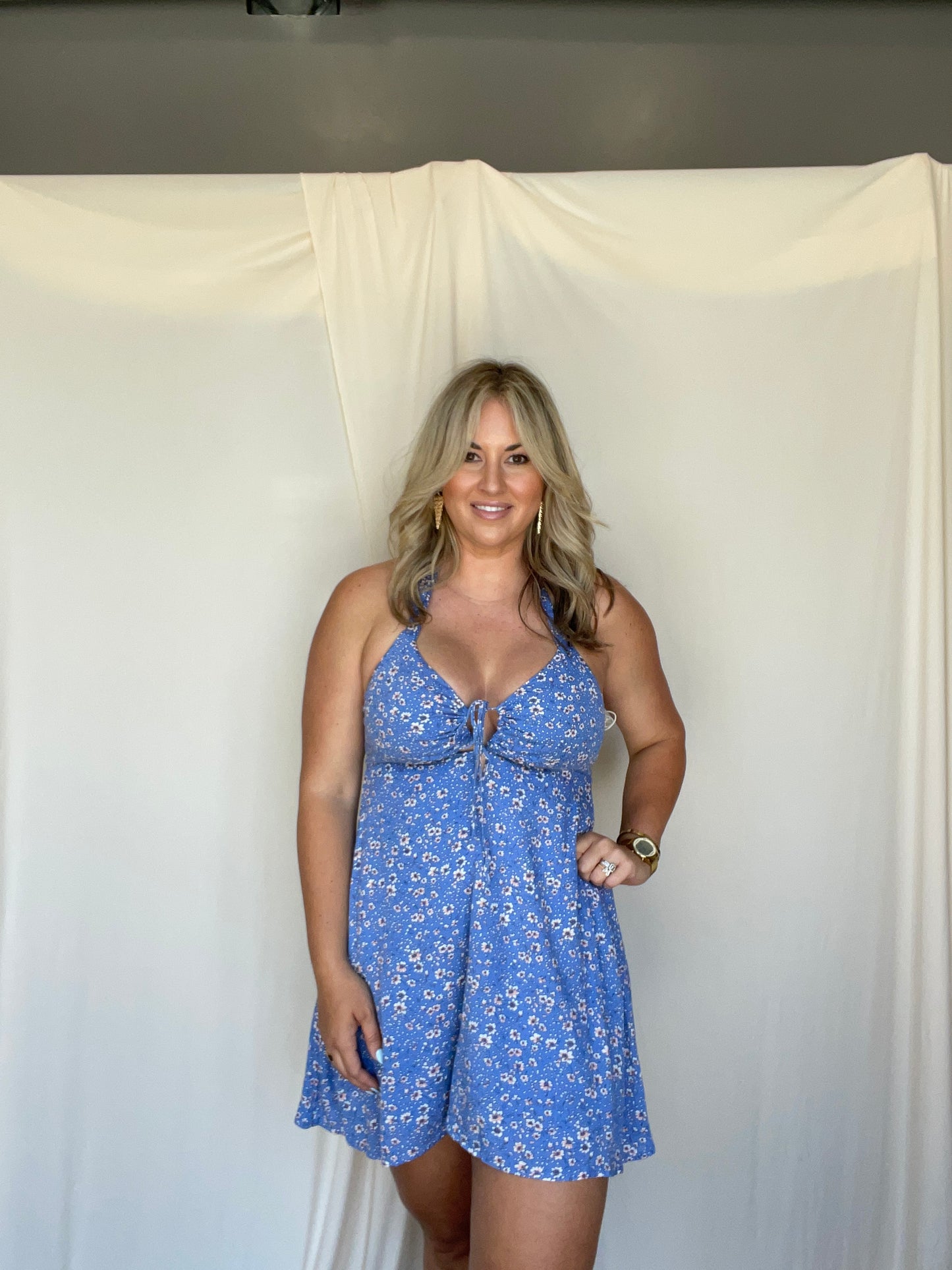 Evelina Halter Dress
