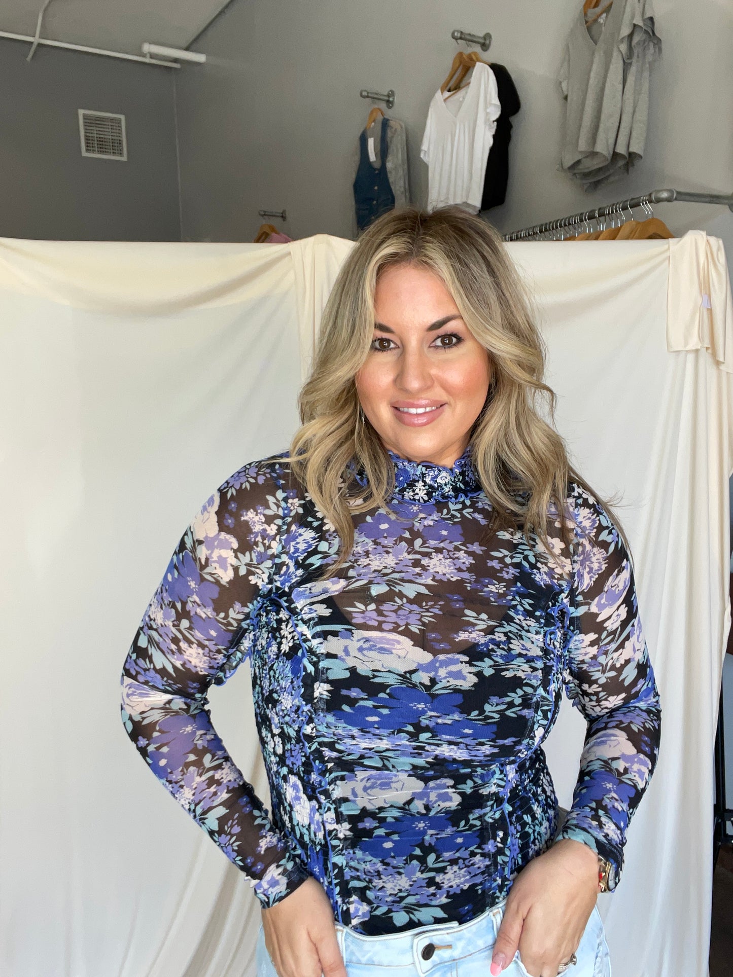 True Story Mesh Top