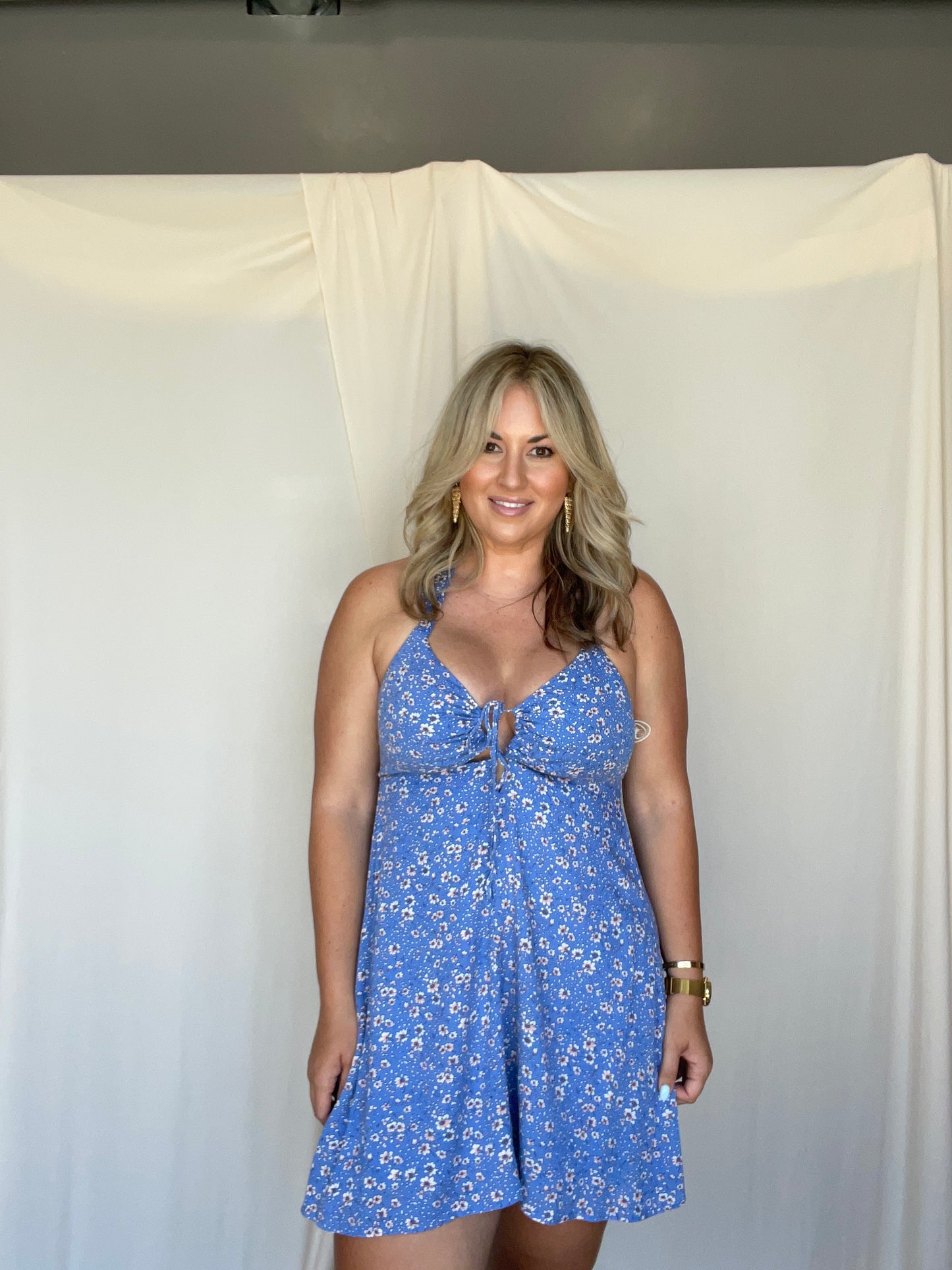 Evelina Halter Dress