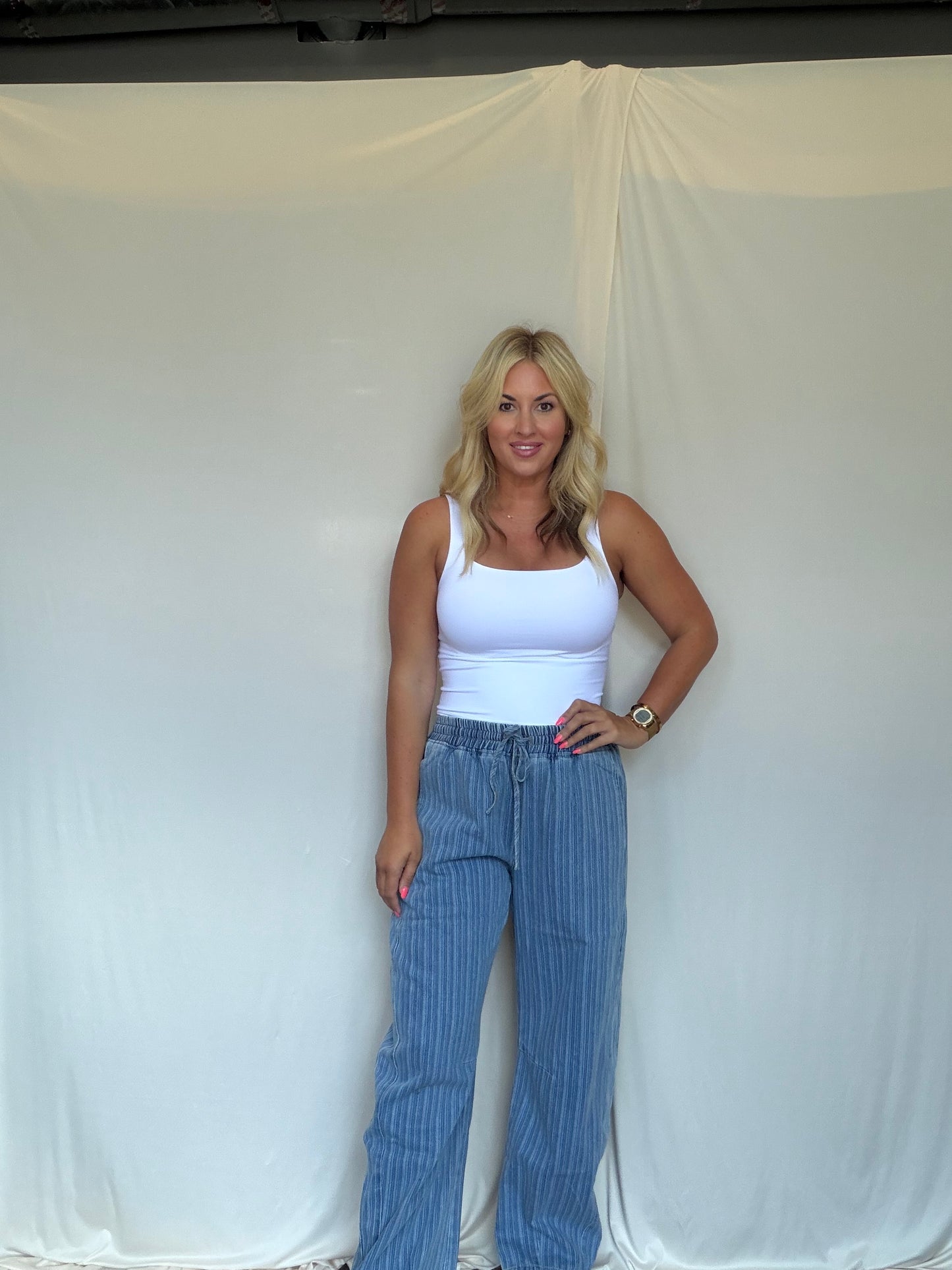 Mabel Drawstring Barrel Pants