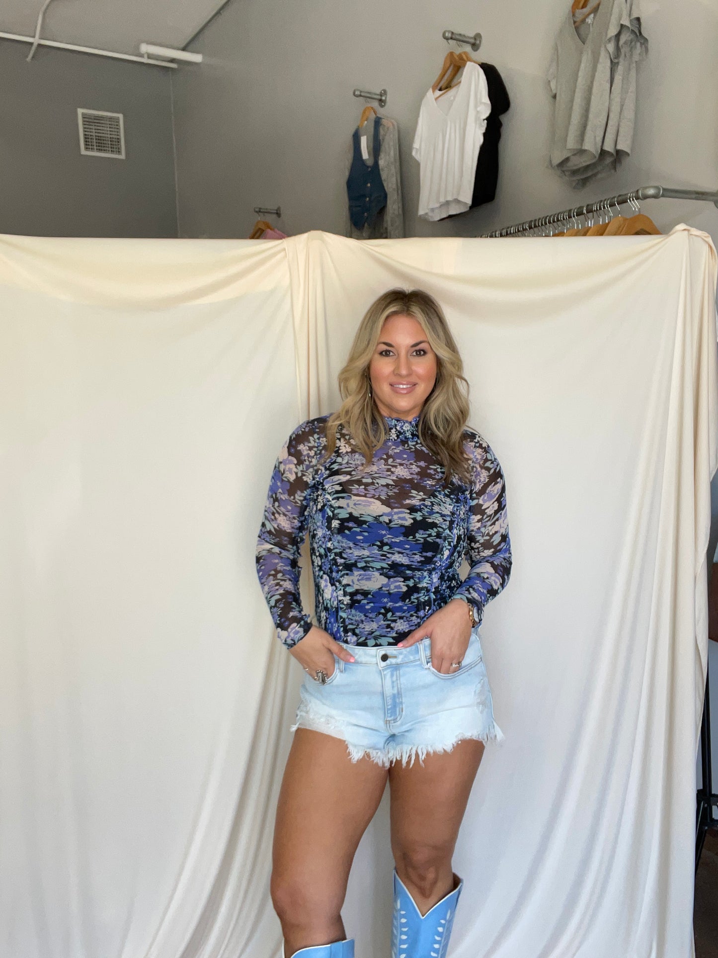 True Story Mesh Top