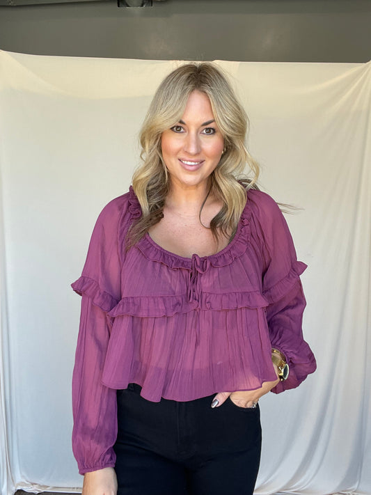 Aubergine Blouse