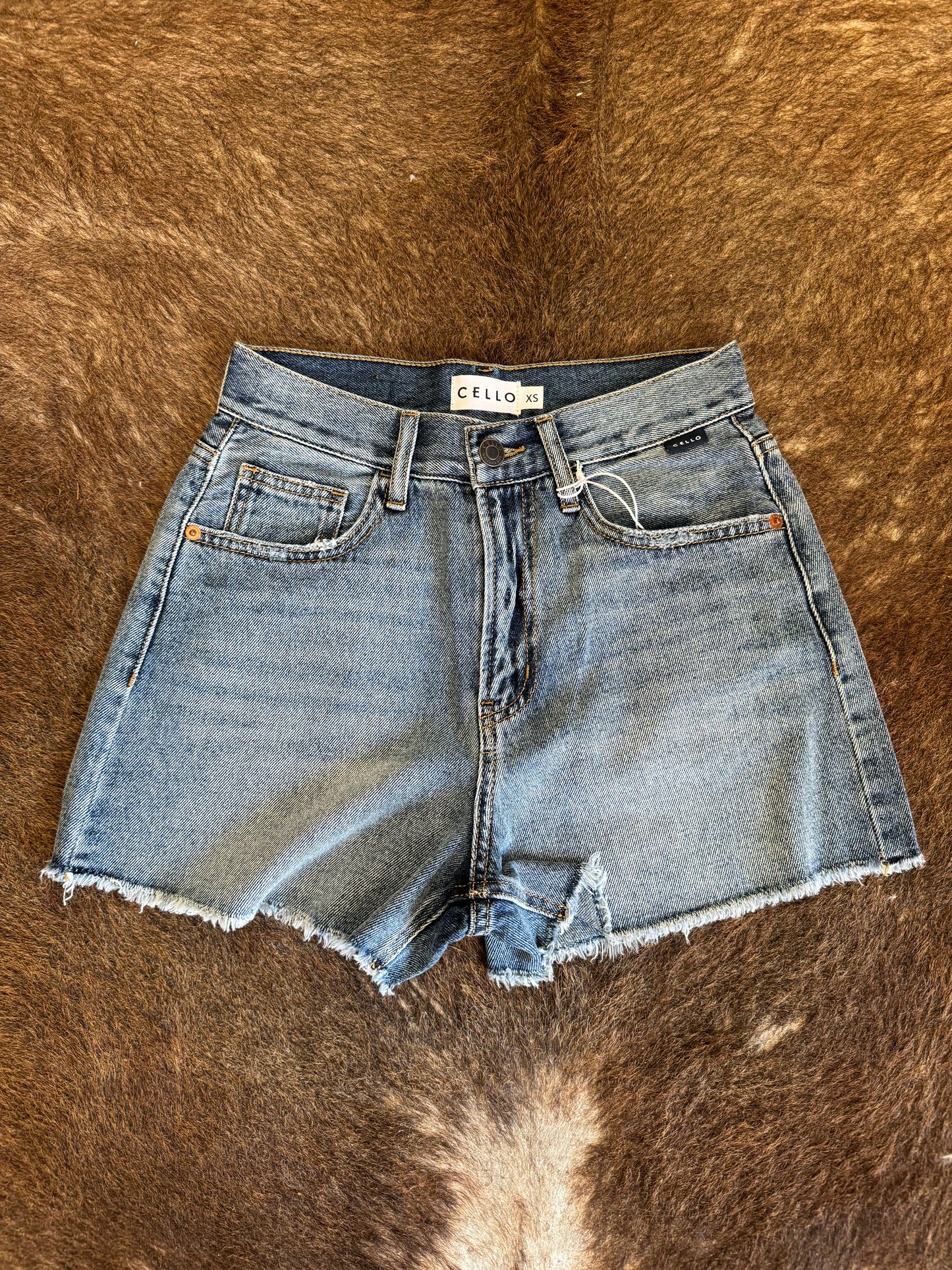 Time Flies Denim Shorts