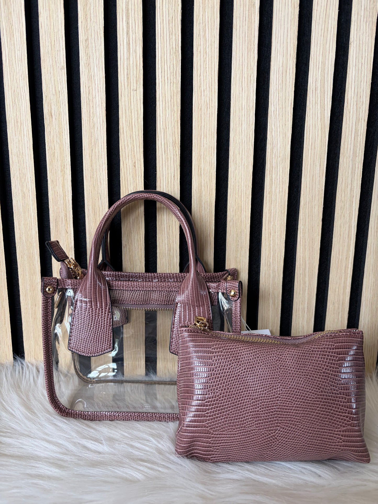 Stacey Clear Satchel Bag