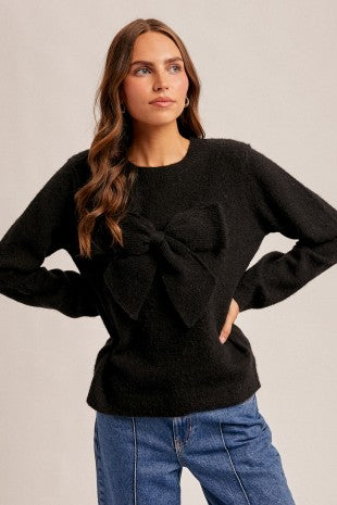 Ice Stone Bow Sweater