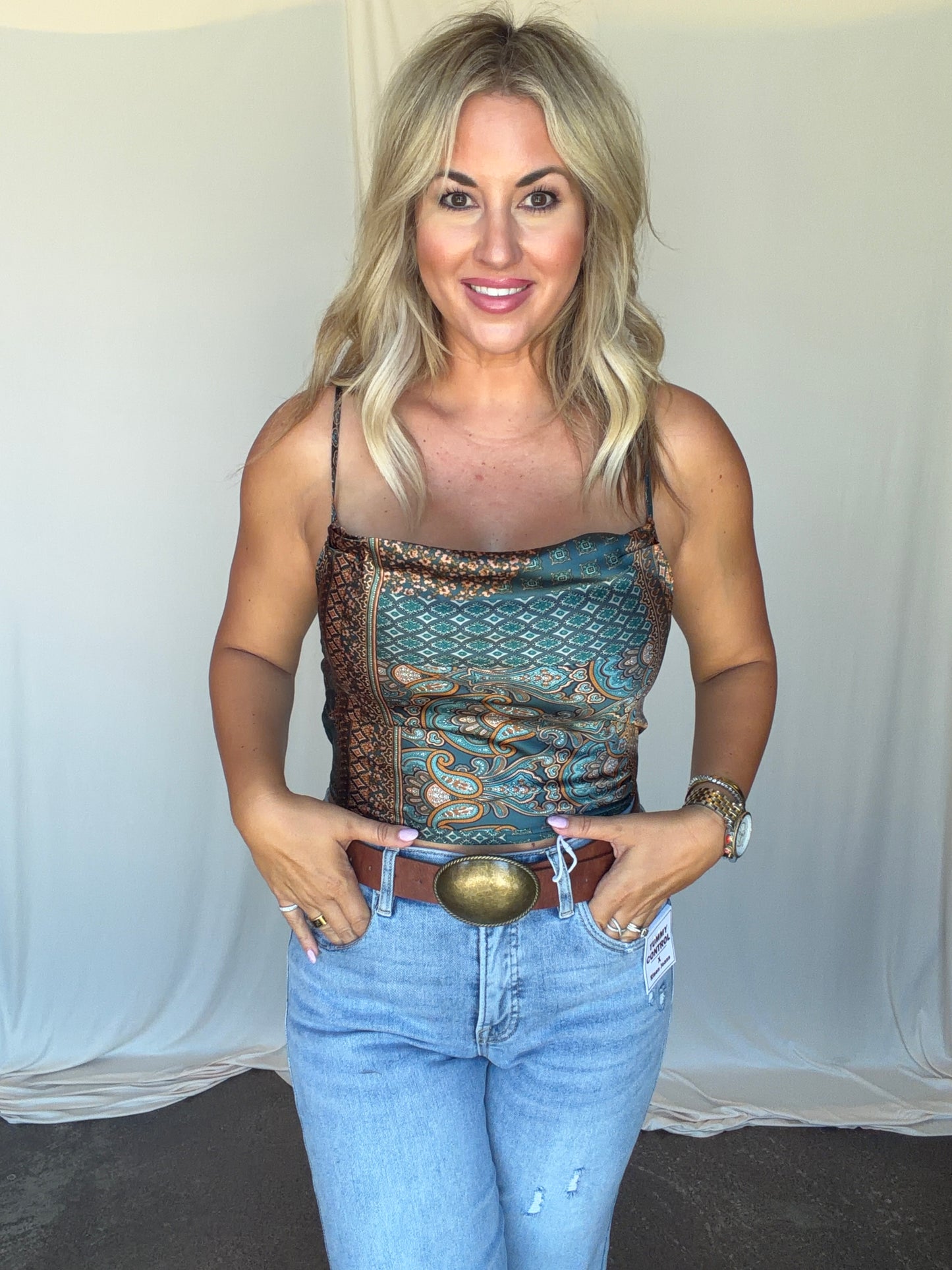 Satin Oasis Top