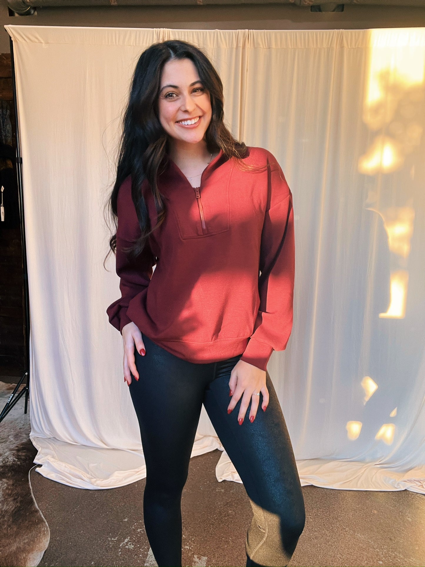 Varsity V-Neck Sweatshirt