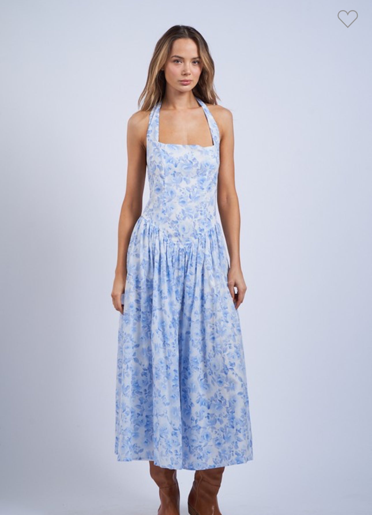 Boca Blu Floral Halter Dress