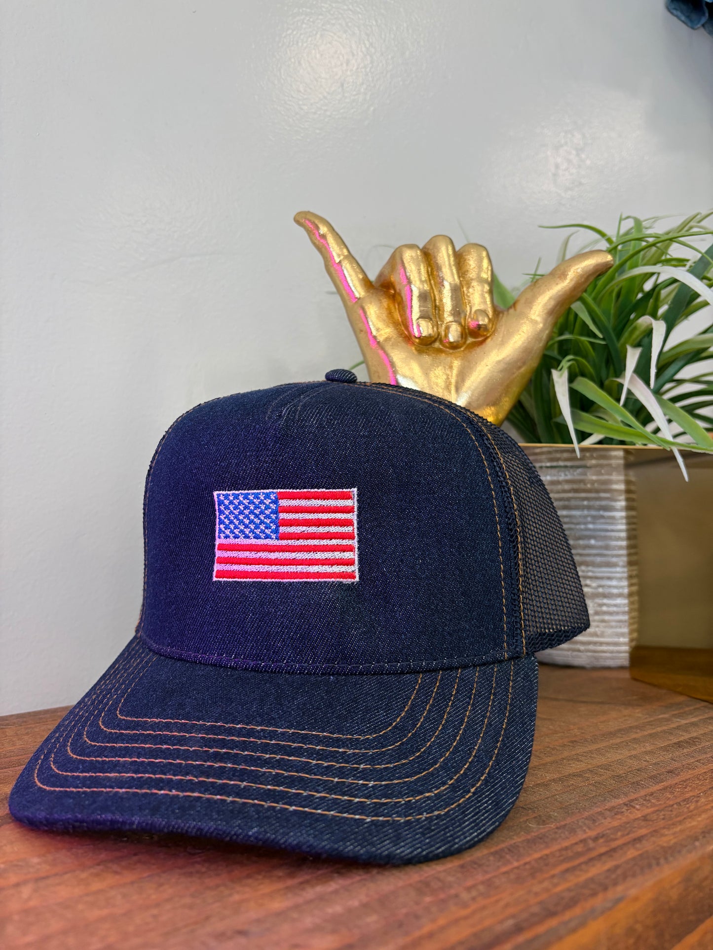 USA Flag denim hat
