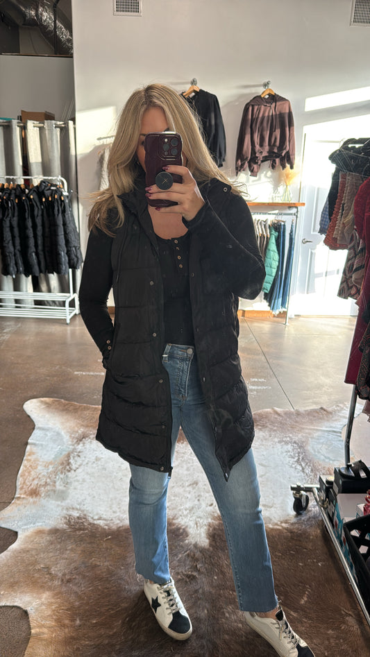 Billings Long Puffer Vest