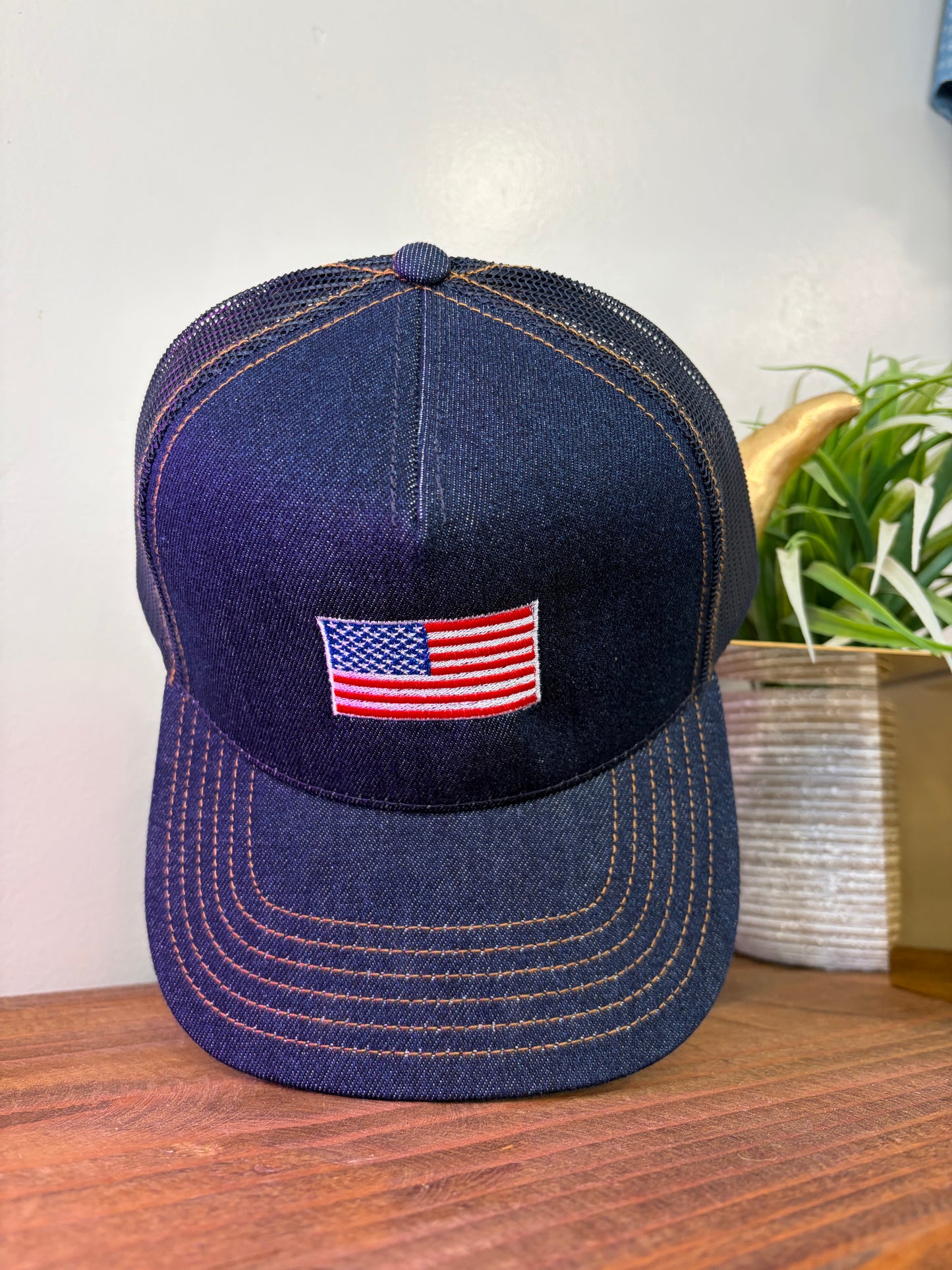USA Flag denim hat