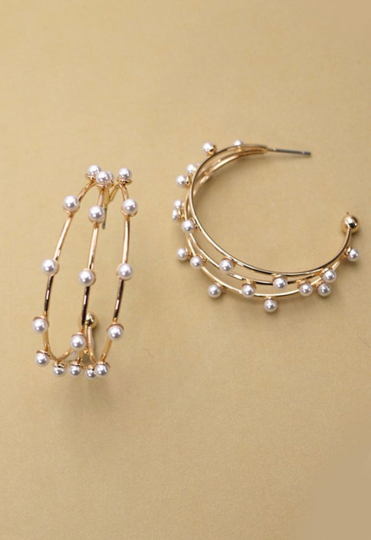 Post Peal Earring
