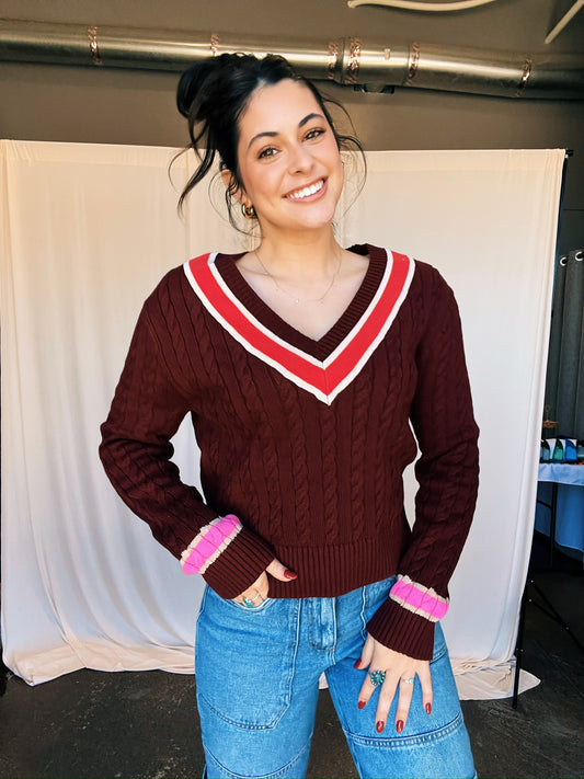 Harvard V-Neck Sweater