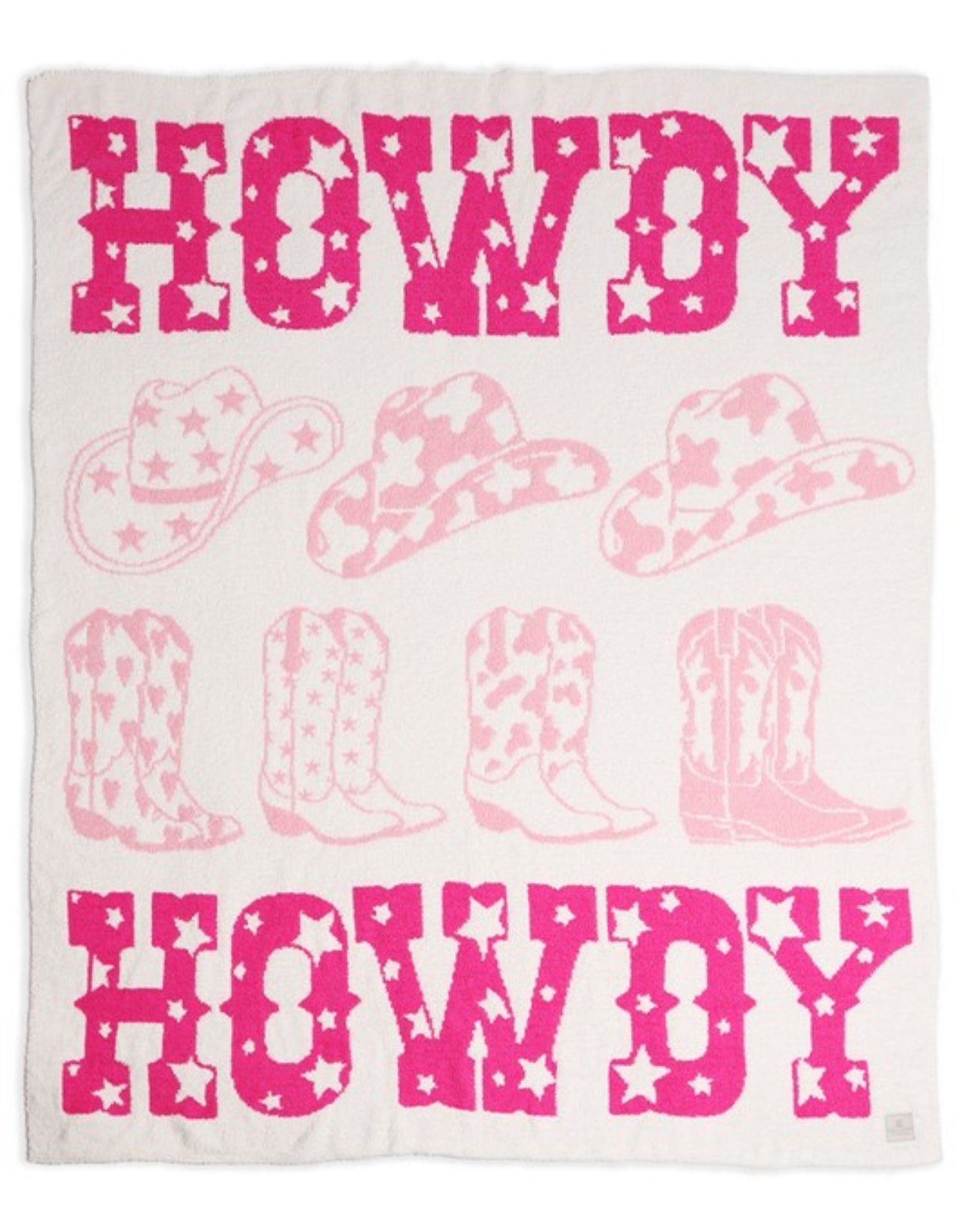 Howdy Pink Blanket