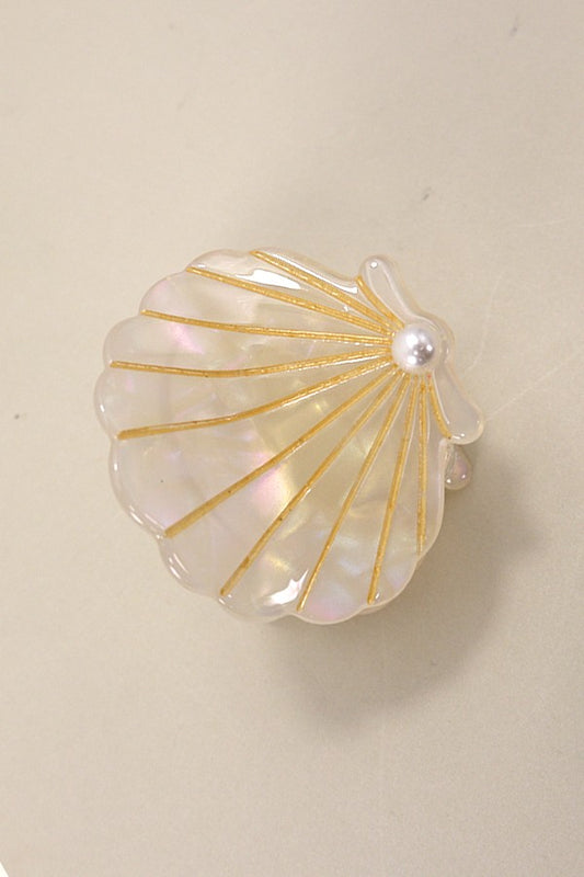 Pearl Seashell Claw Clips