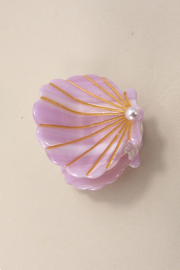 Pearl Seashell Claw Clips