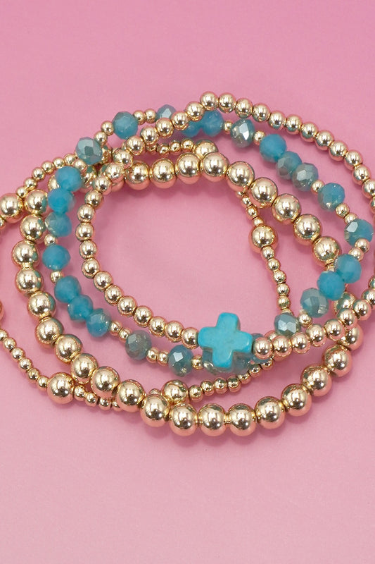 Boho Cross Bracelet Set