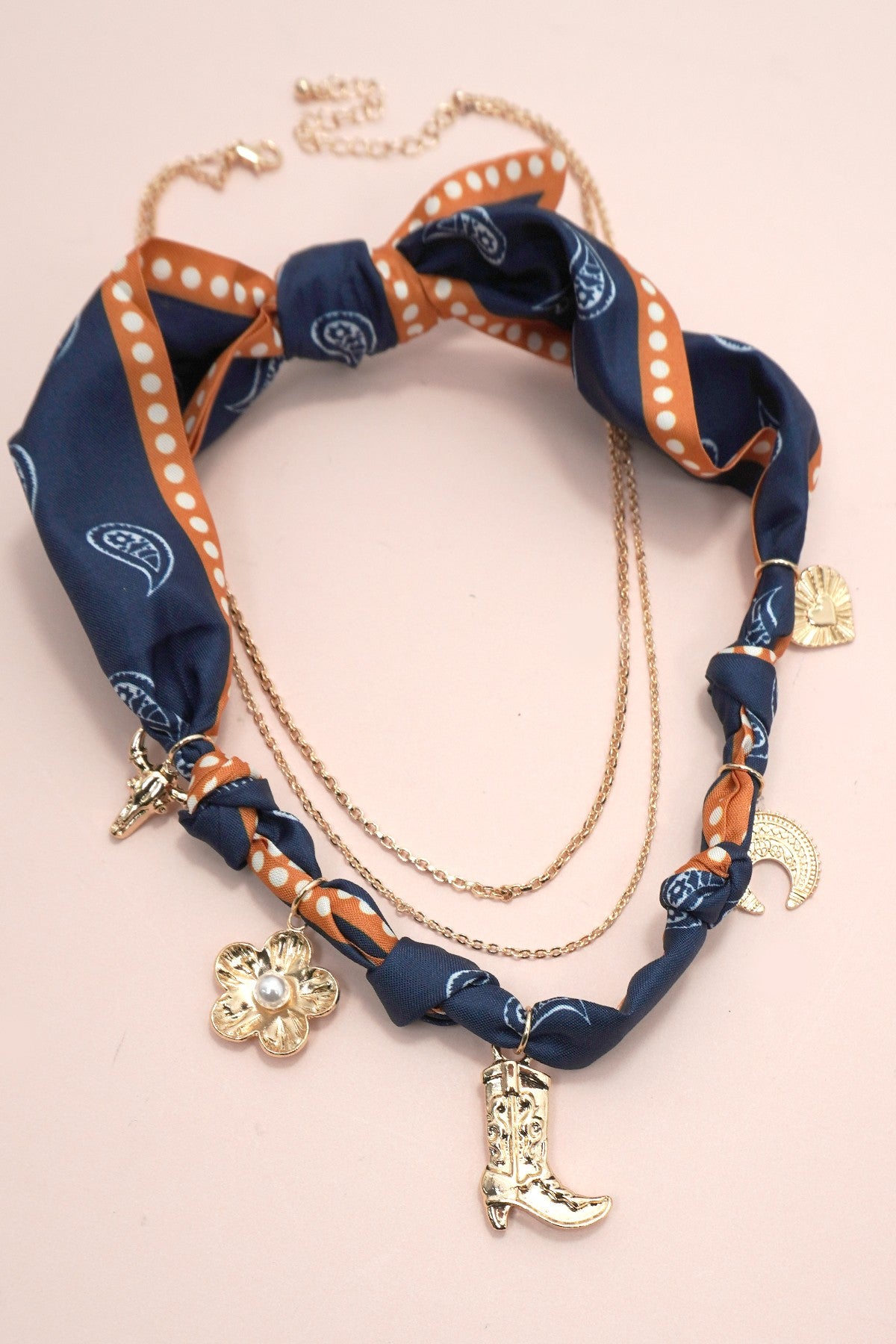 Orange Layered Necklace