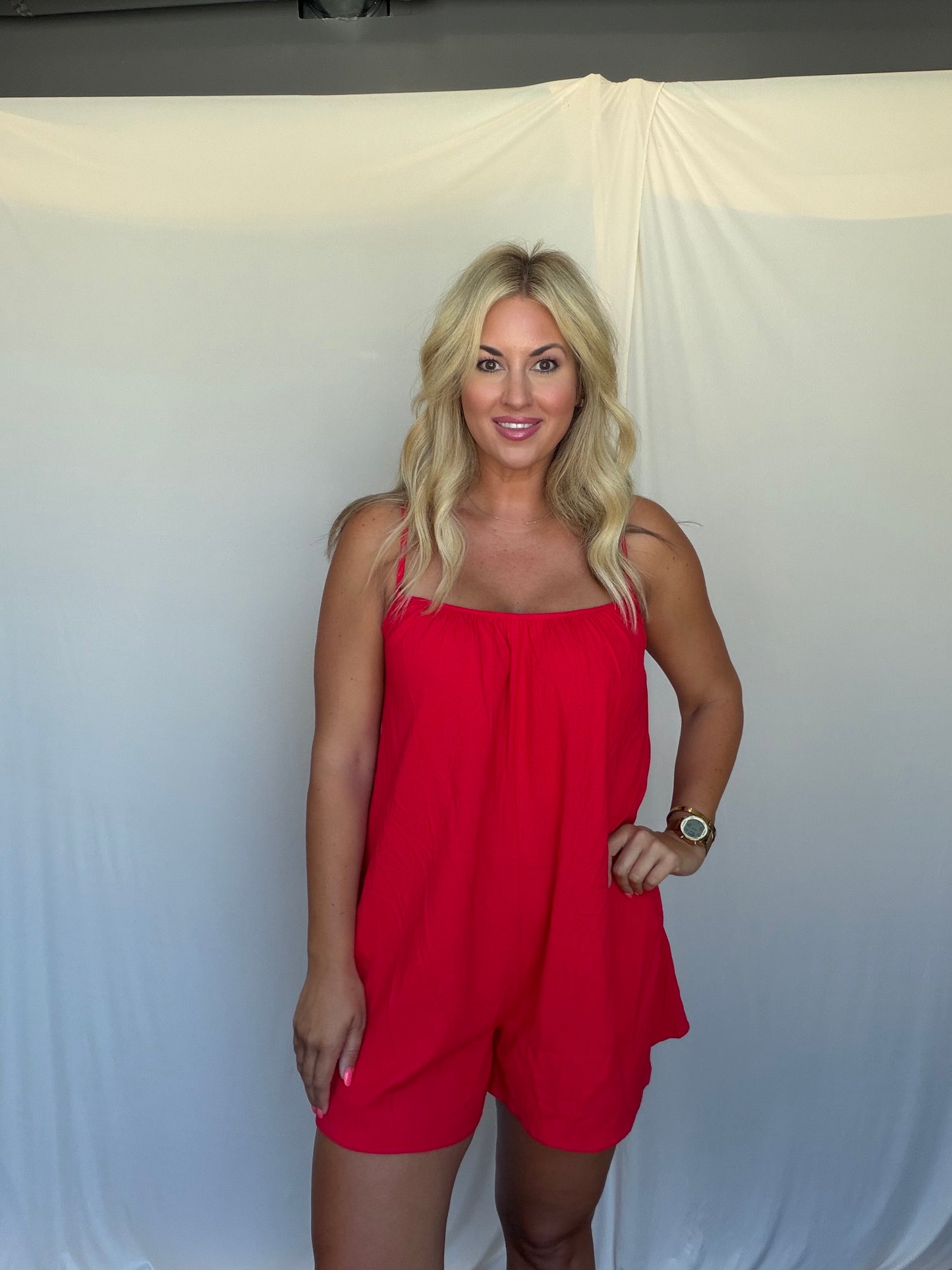 Cardinal Romper