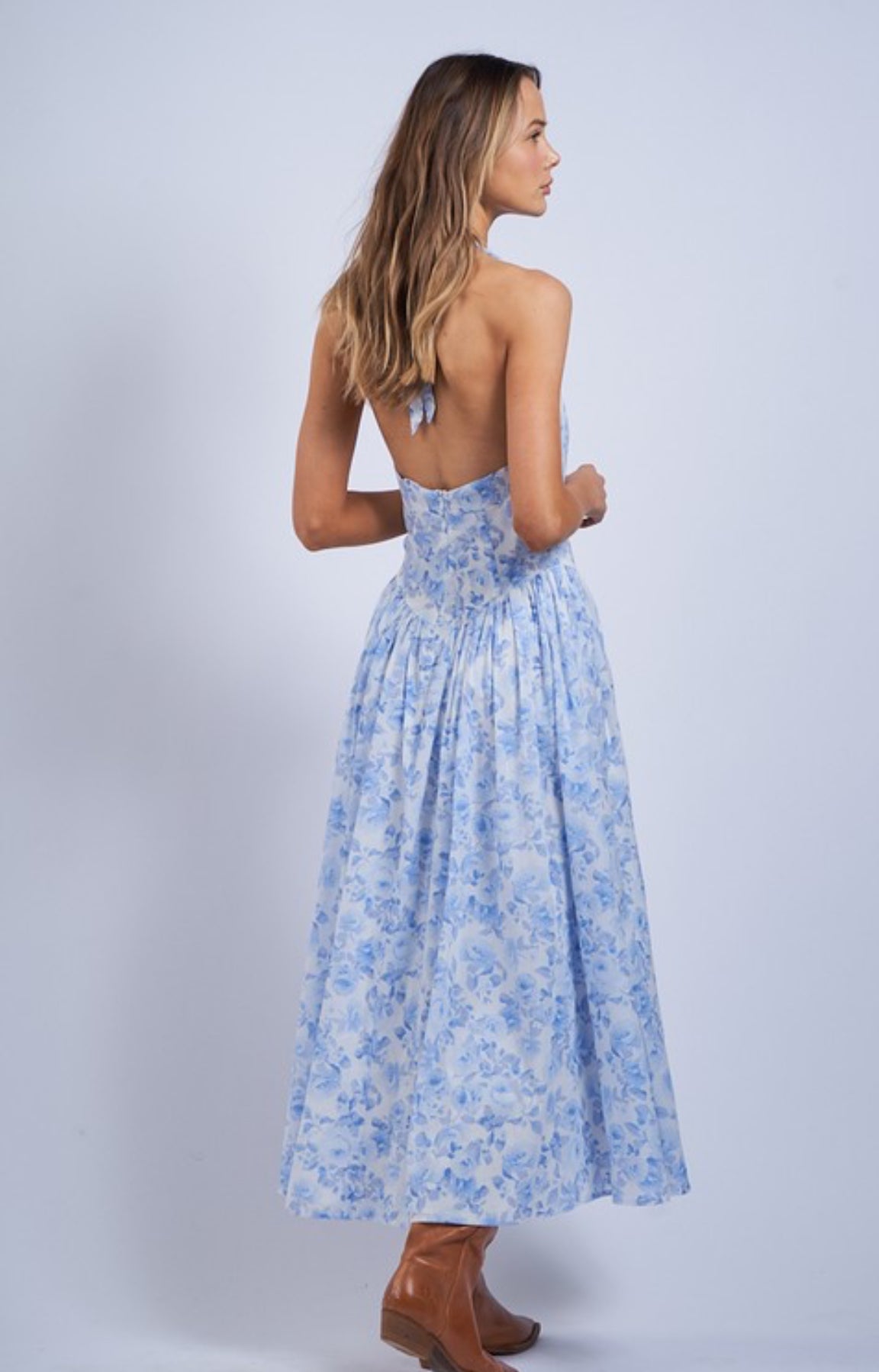 Boca Blu Floral Halter Dress