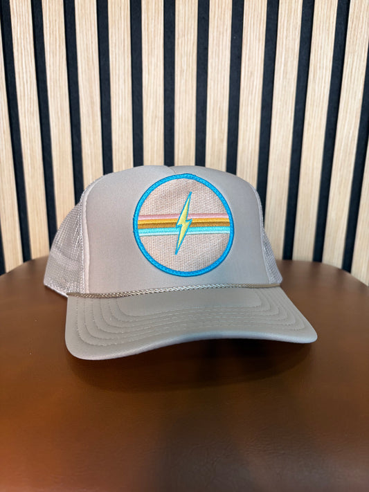 Electric Rainbow Hat Tan
