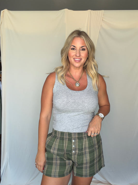 Afton Plaid Shorts