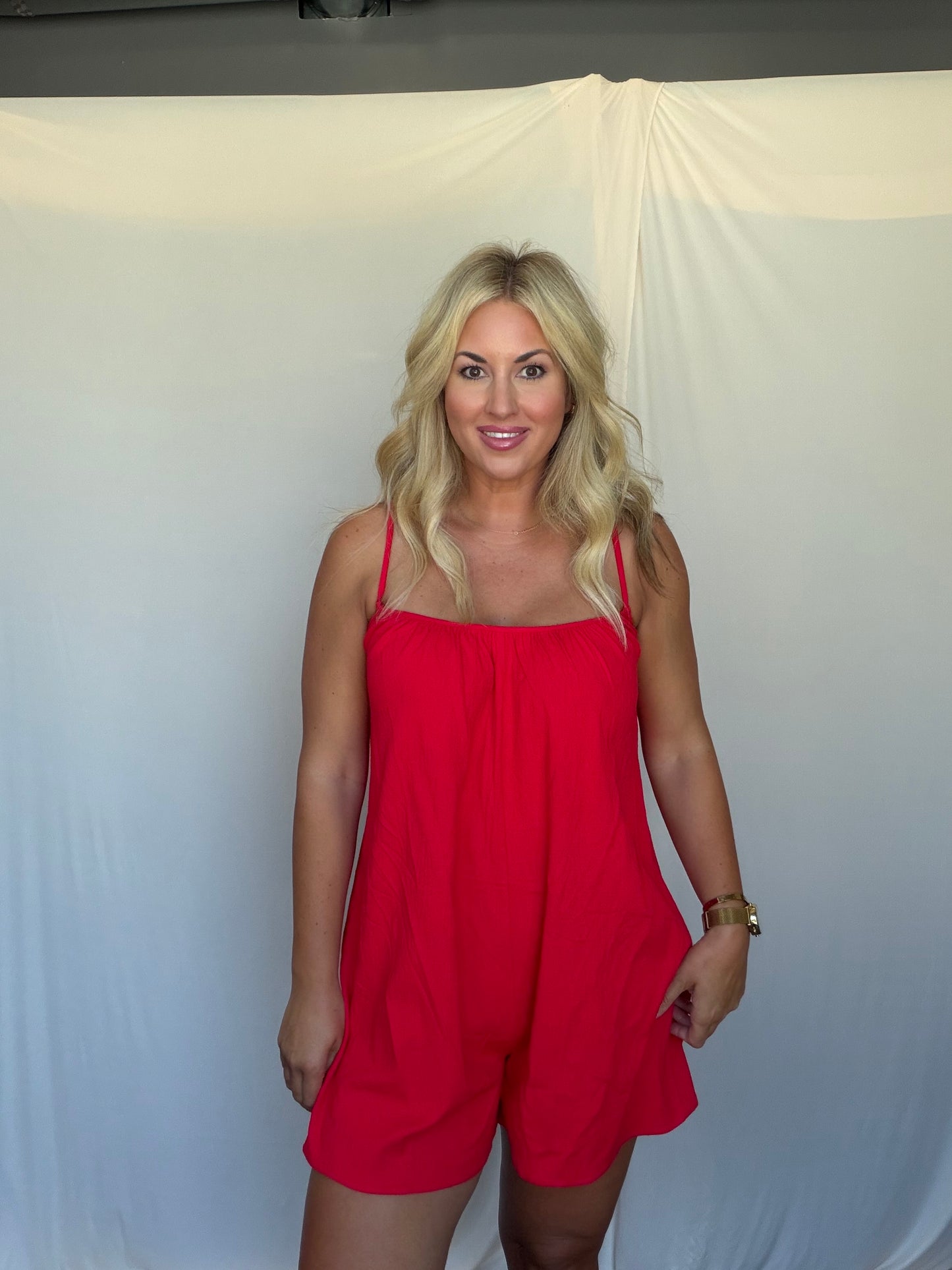 Cardinal Romper
