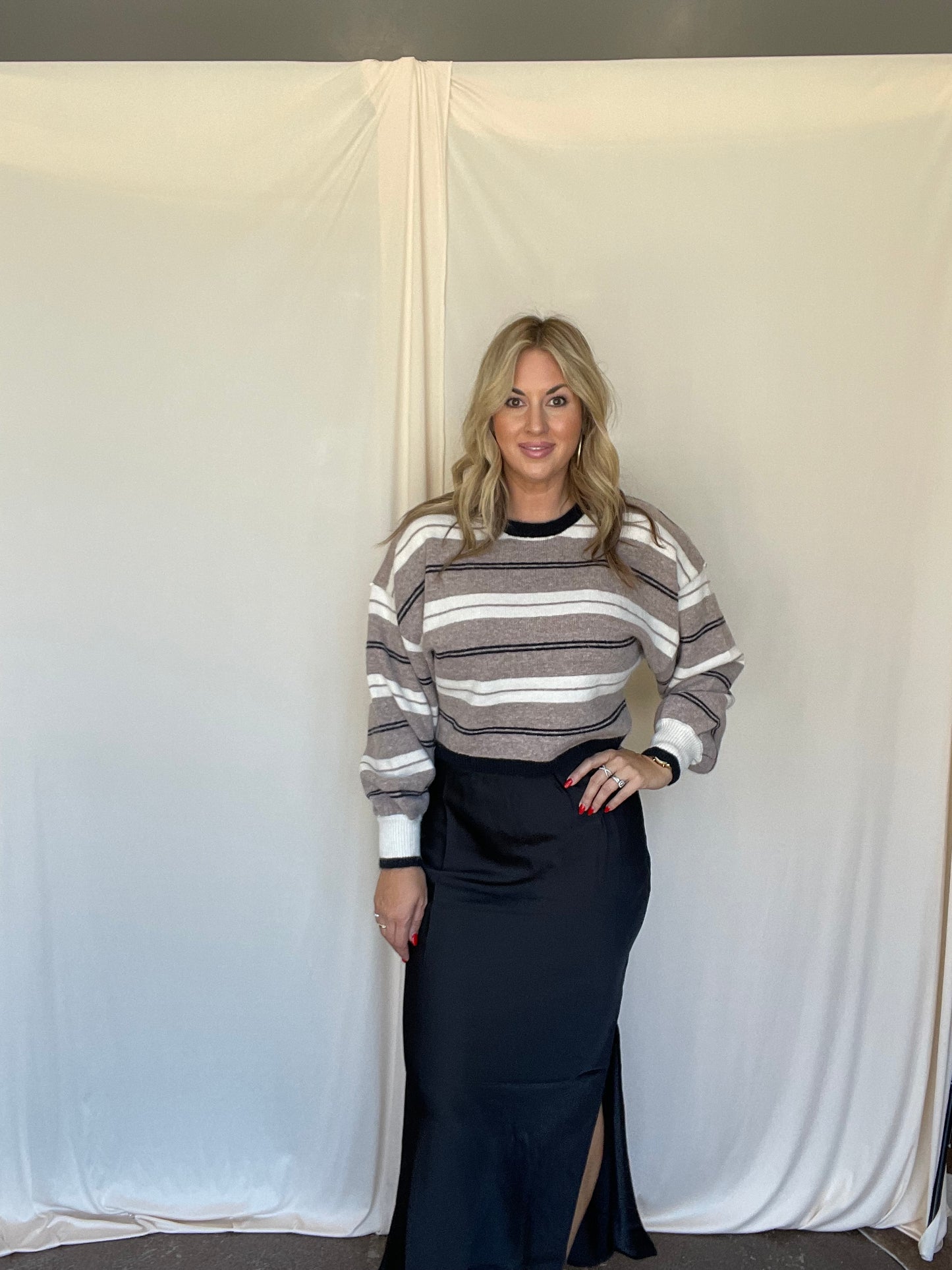 Sweet Satin Maxi Skirt