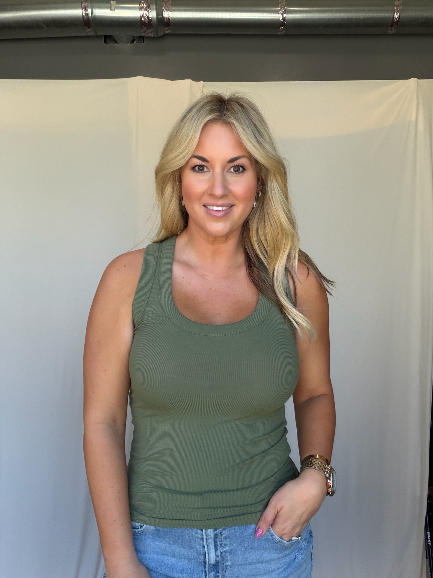 Luna Ribbed Tank Top