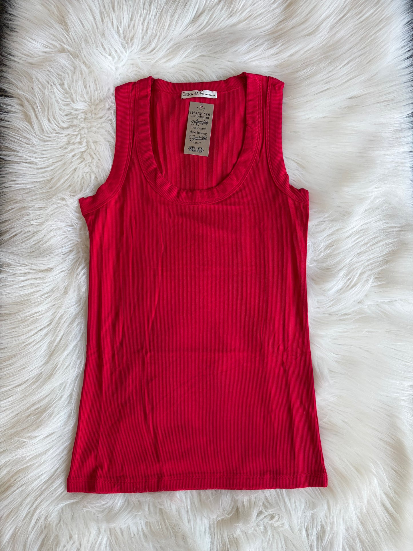 Luna Ribbed Tank Top