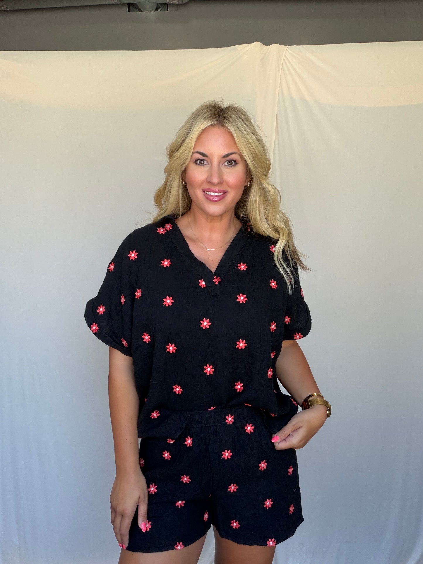 Poppy Embroidered Blouse