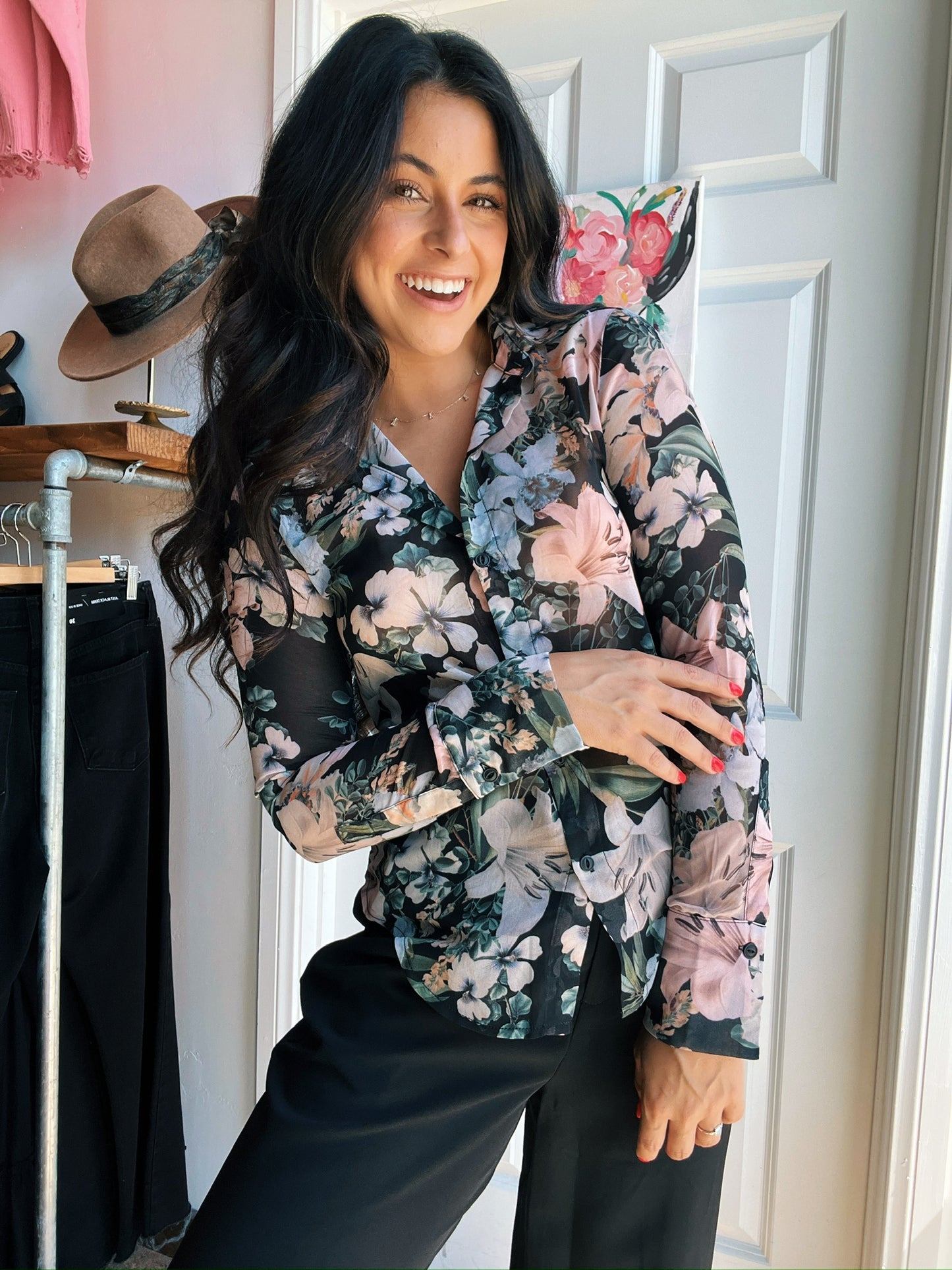 Sally Floral Blouse