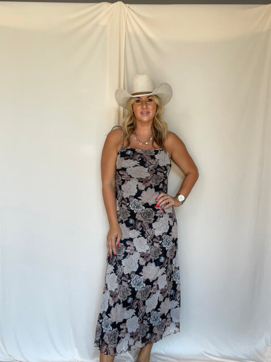 Asters Floral Dress