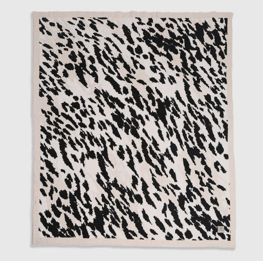 Leopard Faux Fur Fleece Cozy Blanket