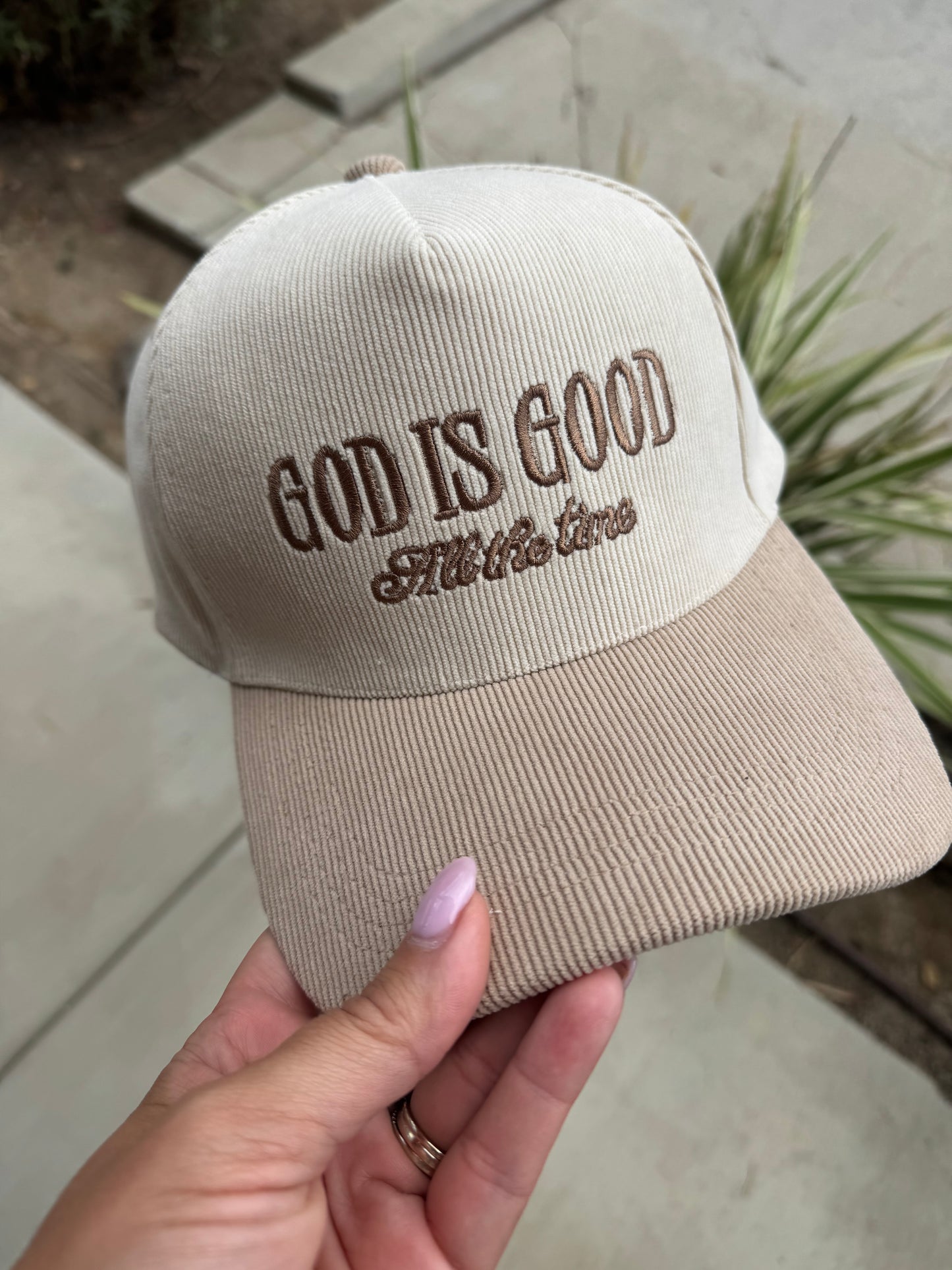 God is Good Corduroy Hat