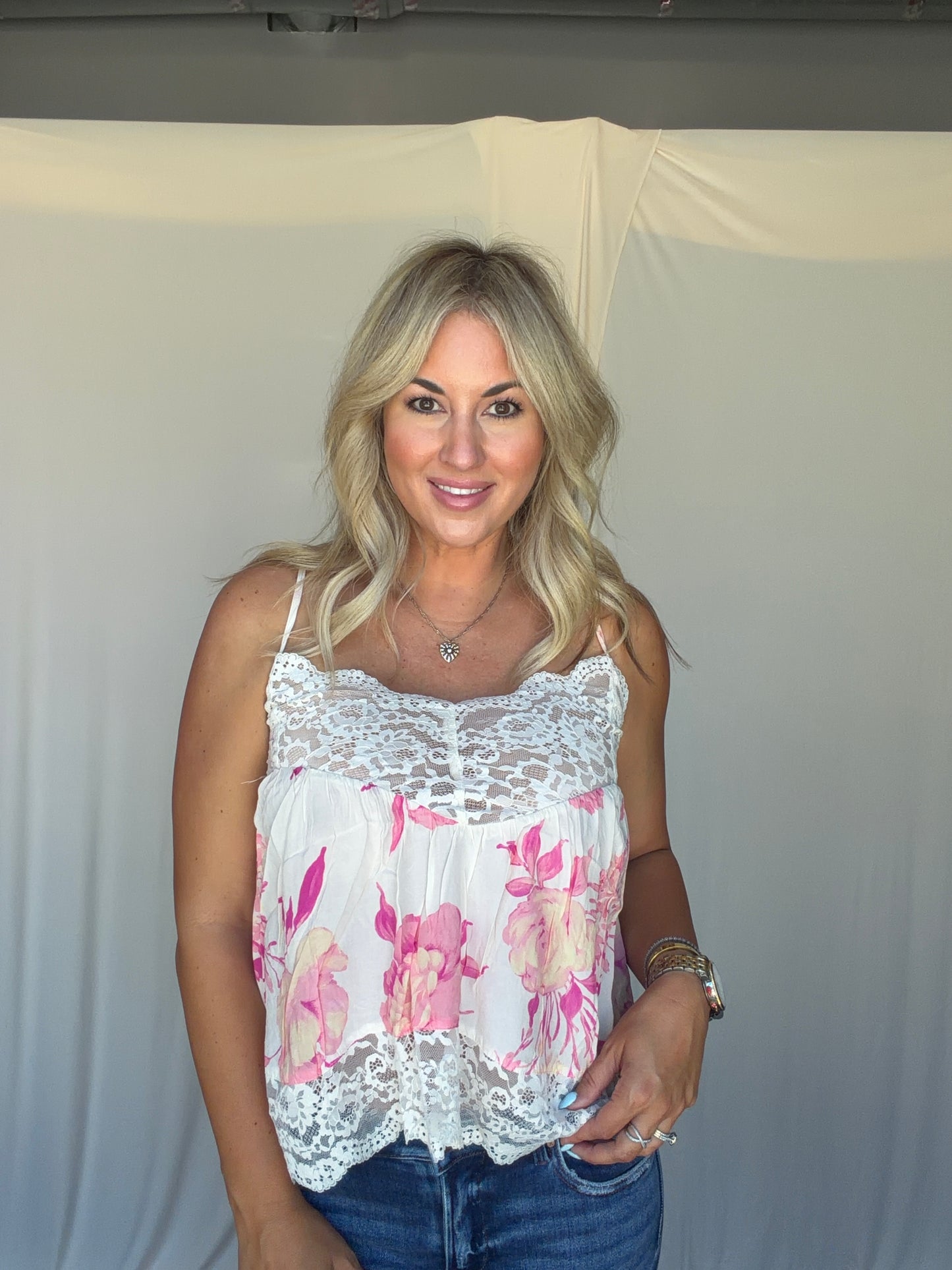 Lia Floral Lace Top