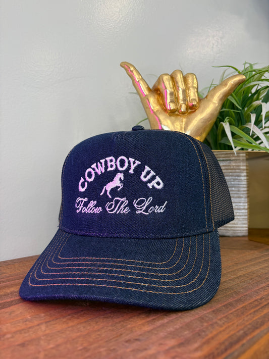 Cowboy Up Denim Hat