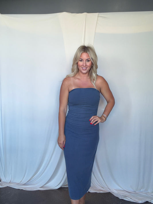 Midway Ribbed Midi Dress