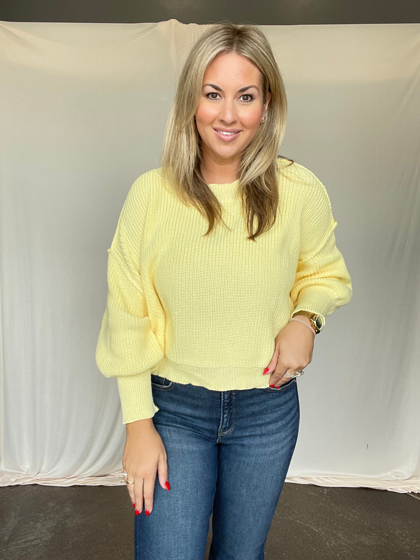 Wash Away the Blues Sweater